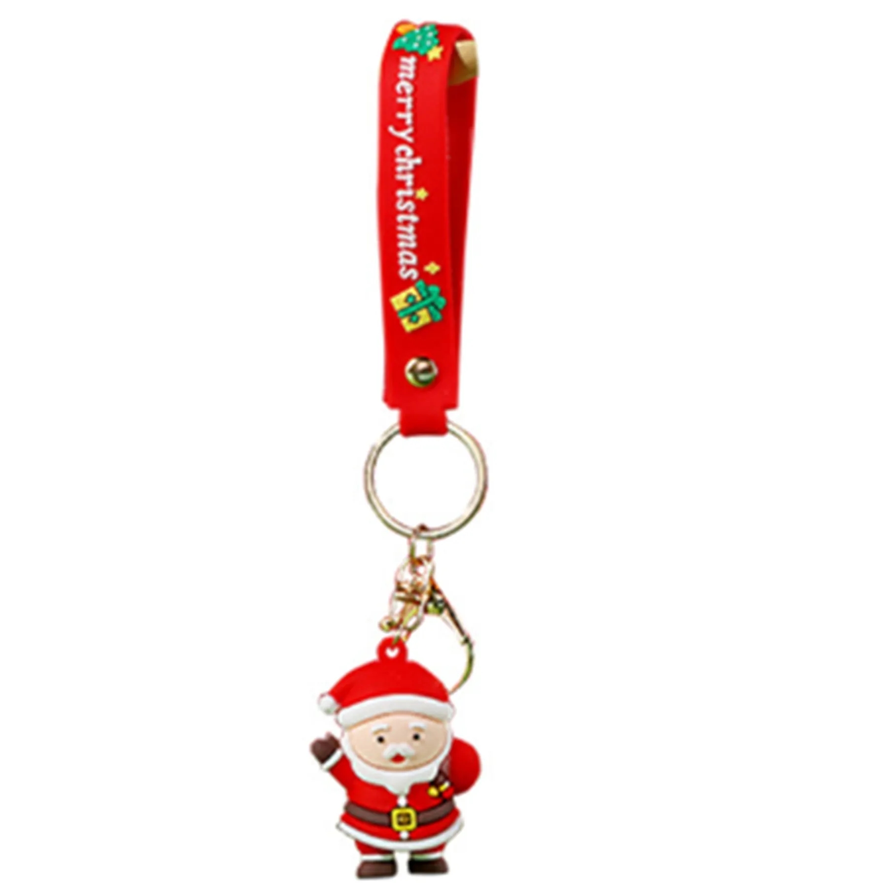 Pvc Cartoon Santa Keychain 3