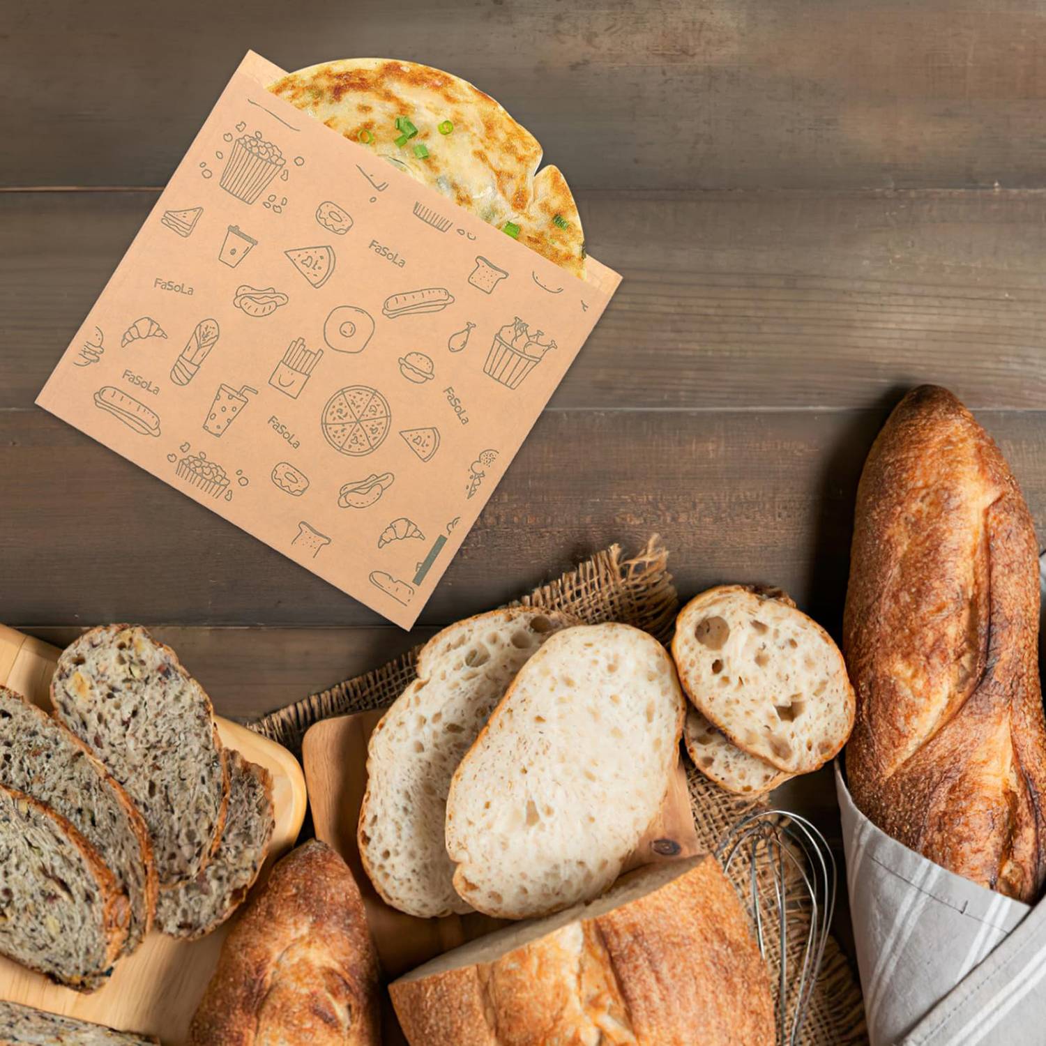 100Pcs Reusable Sandwich Bags - Eco-Friendly & Durable 5