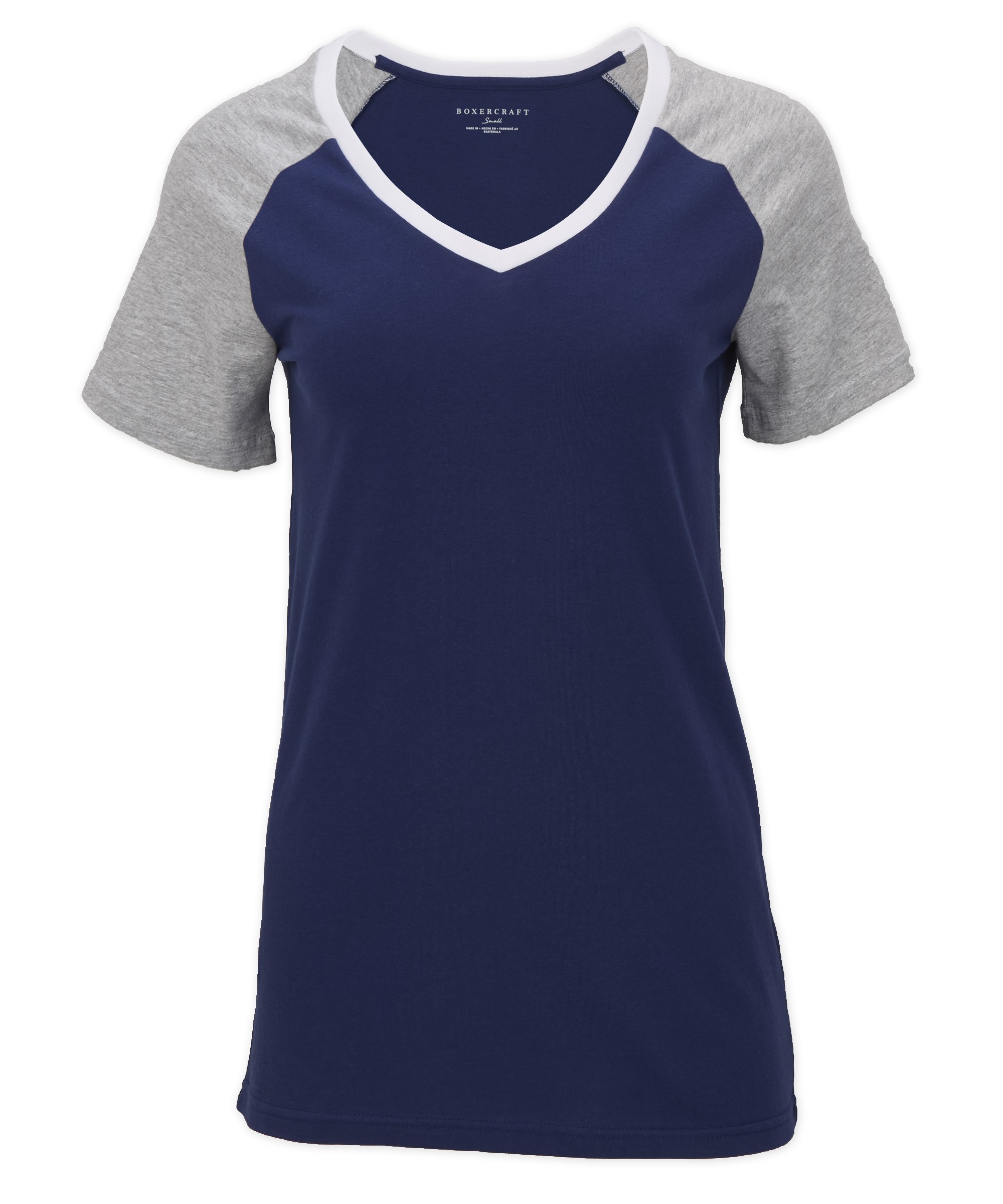 BOXERCRAFT  COLOR BLOCKED V-NECK TEE 4
