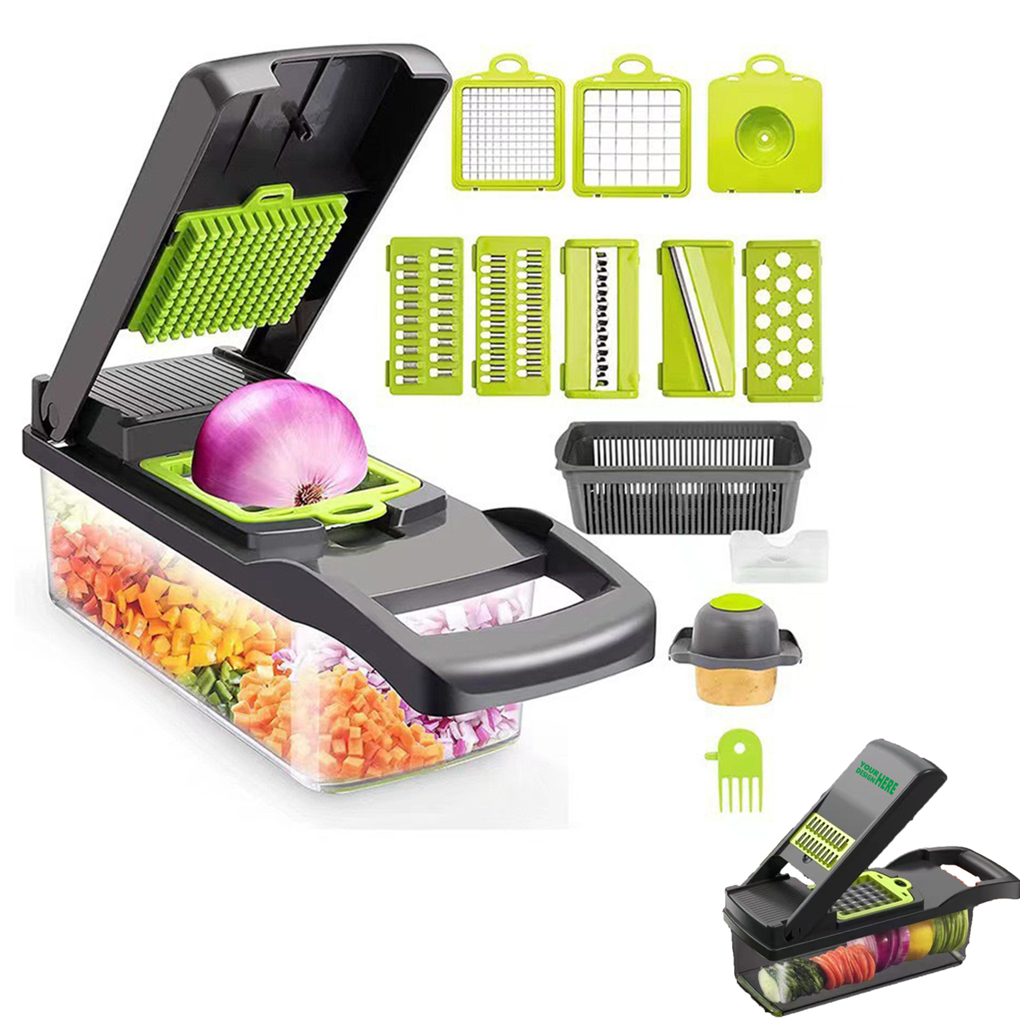 Vegetable Chopper & Slicer - Multi-Use Tool 2