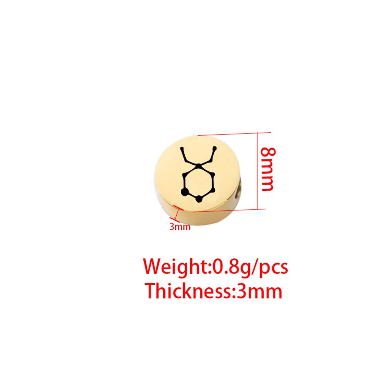 12 Constellation Jewelry Accessories Laser Pendant 3