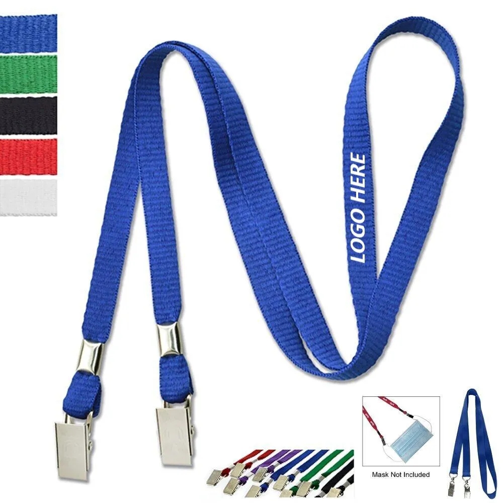 3/8" Lanyard/Mask Holder w/ 2 Bulldog Clips 5