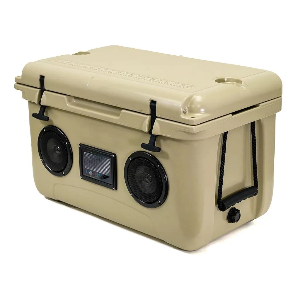 37 Quart Hard Cooler Box with Built-In Bluetooth Speakers 4