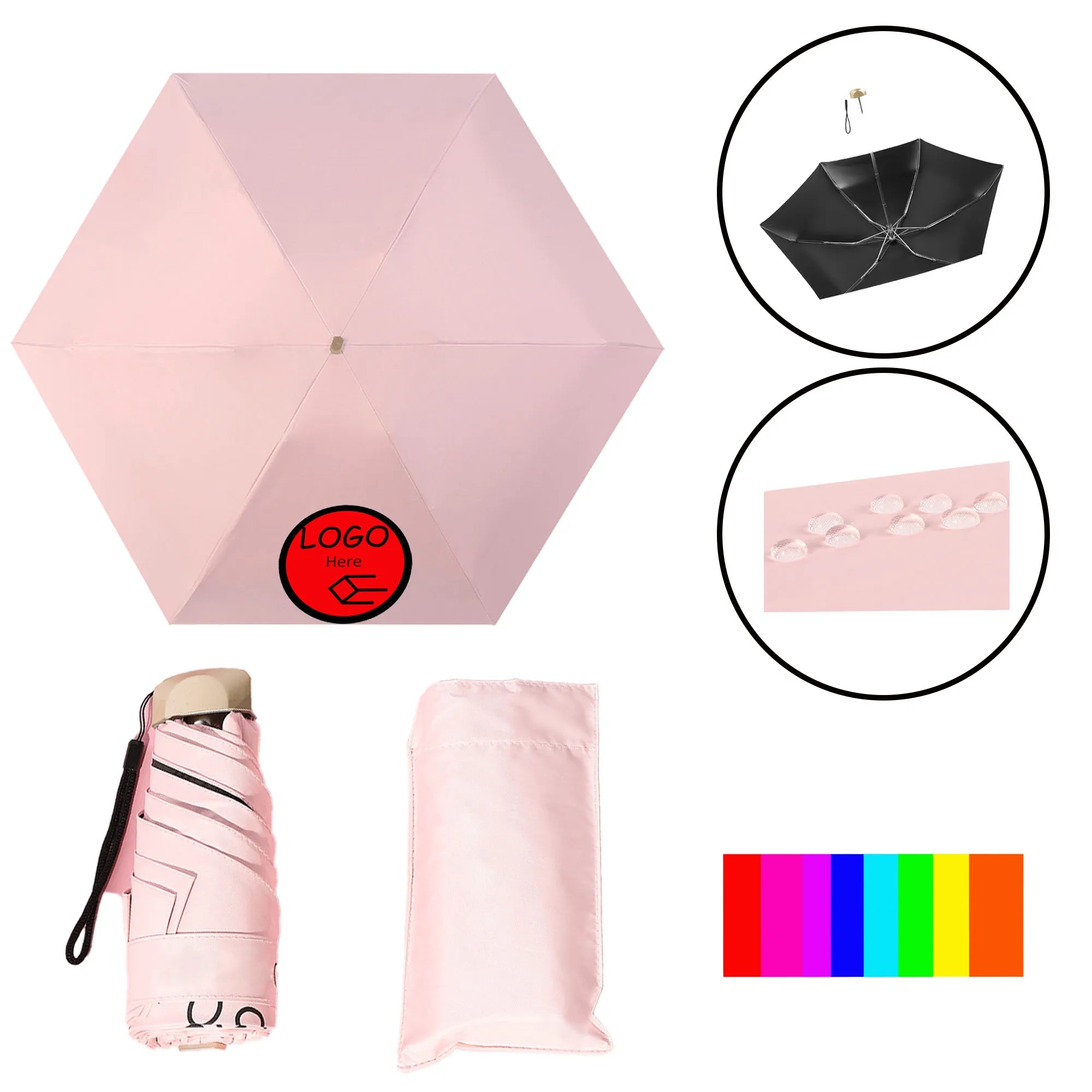 Black Glue Mini Sunshade Umbrella 2