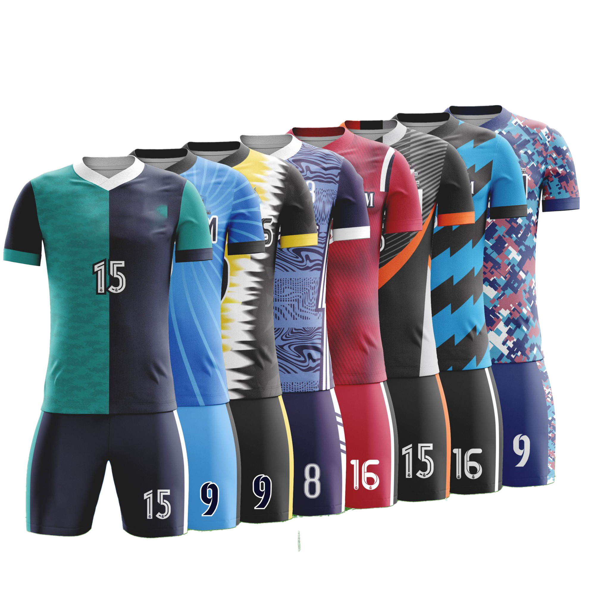 Customized Team Number Sports Jersey Uniform For Team Games 4