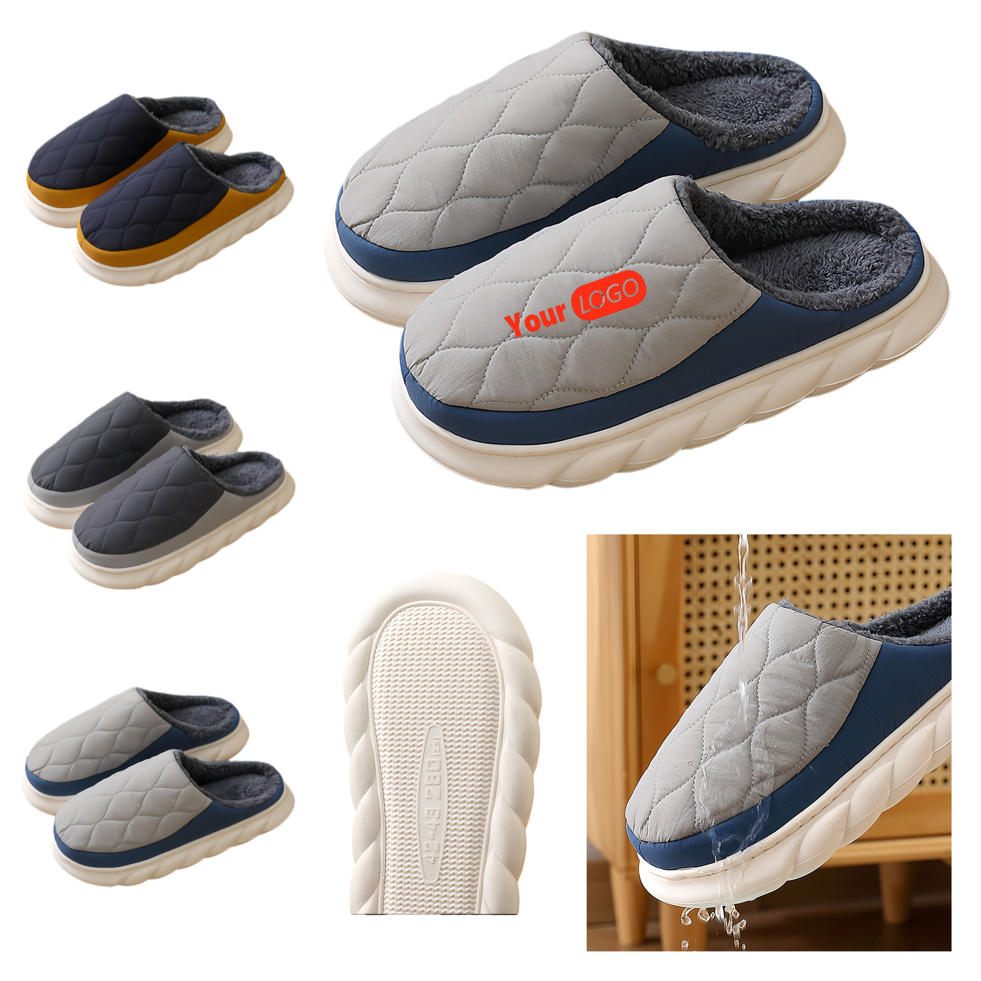 Acrylic 3 in 1 Drawstring Knit Hat 2