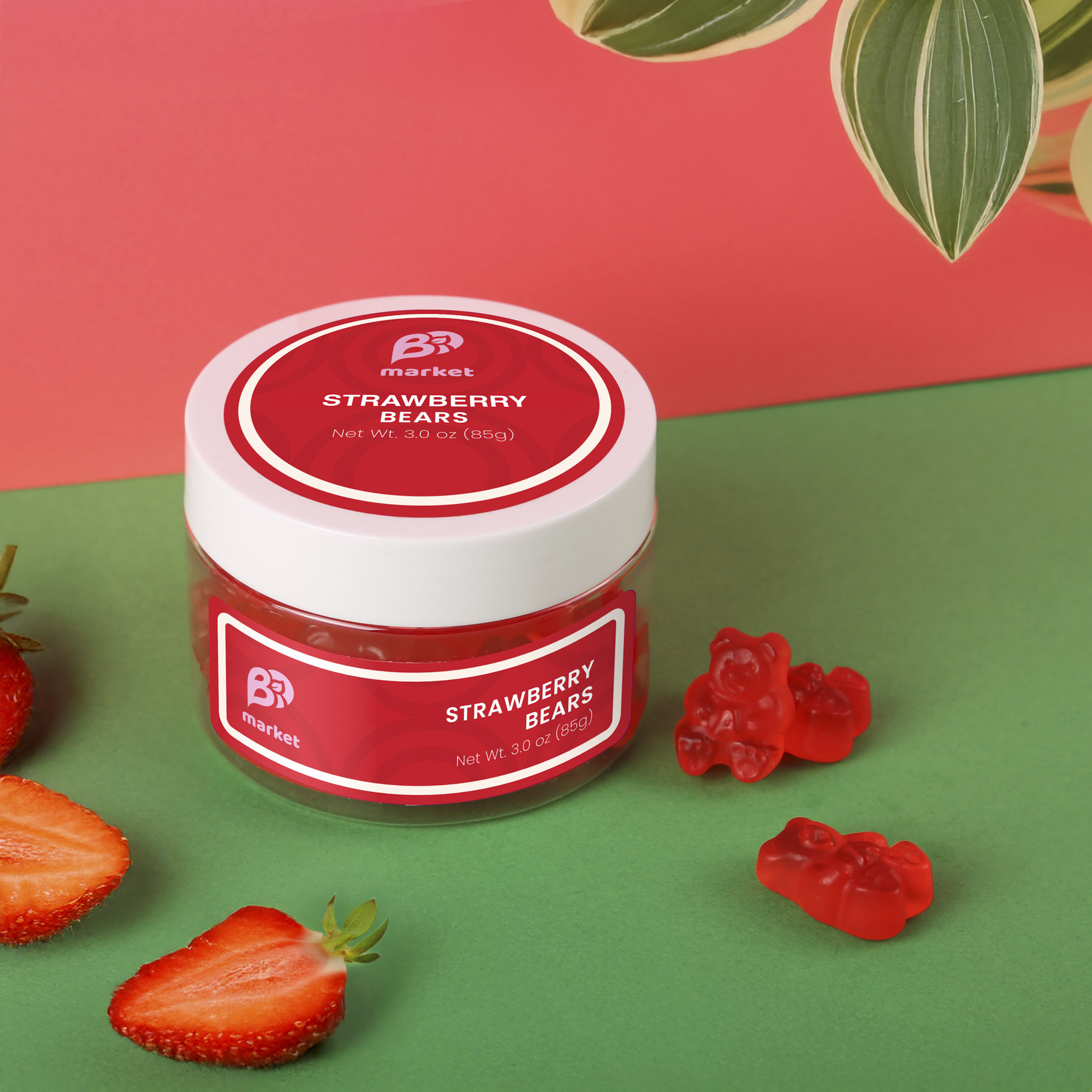 Albanese® Strawberry Gummi Bears: Small Jar 5