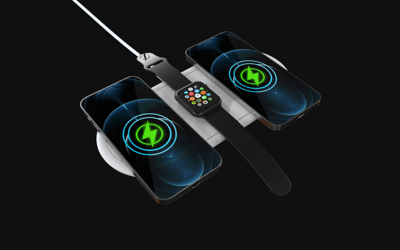 Paragon Imported Trio 15W Wireless Charger 21