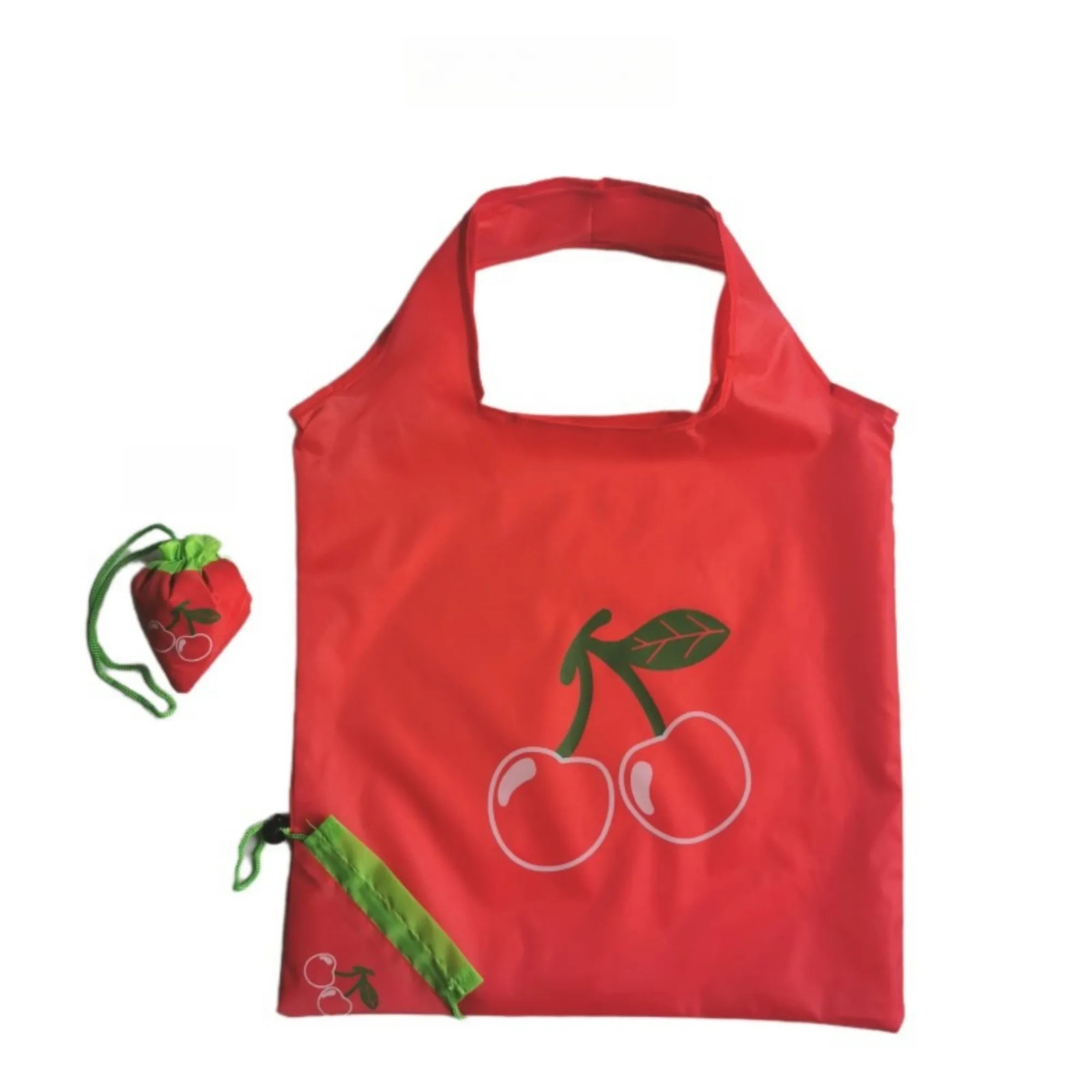 Reusable Grocery Bags Foldable Strawberry With Handle 10
