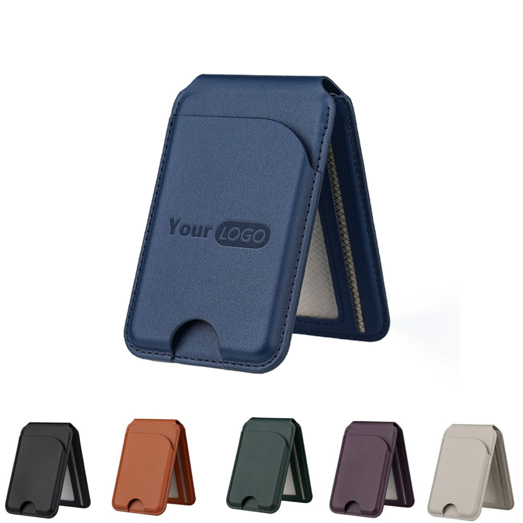 Pu Leather Minimalist Leather Card Holder Wallet 2
