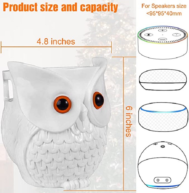 Owl Statue Smart Speaker Holder Stand 6