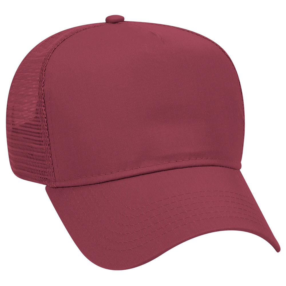 OTTO CAP® 5 Panel Mid Profile Mesh Back Trucker Hat 4