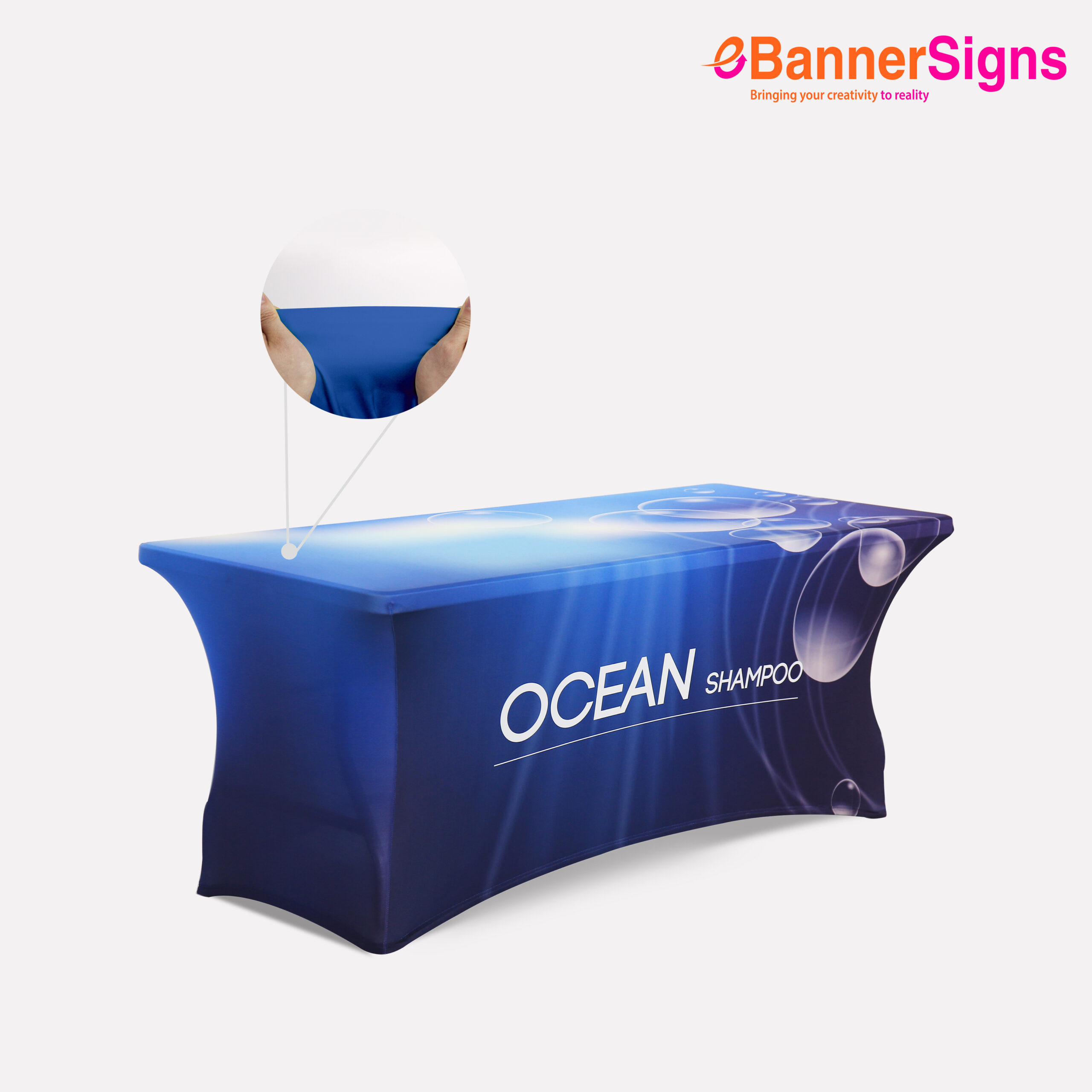 Stretch Table Cover (4-Sided Closed Back) 2