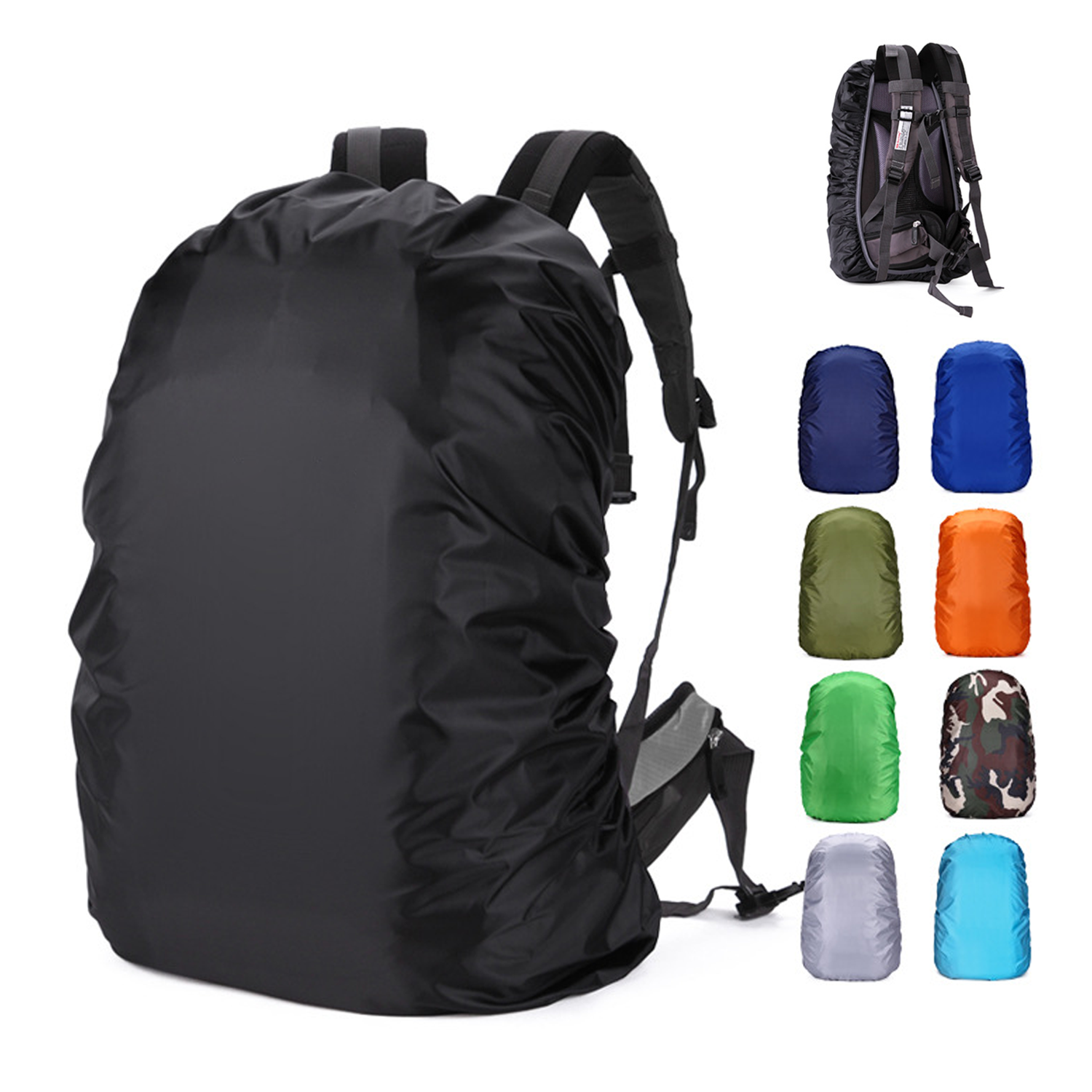 Polyester Waterproof Ultralight Backpack Cover 2