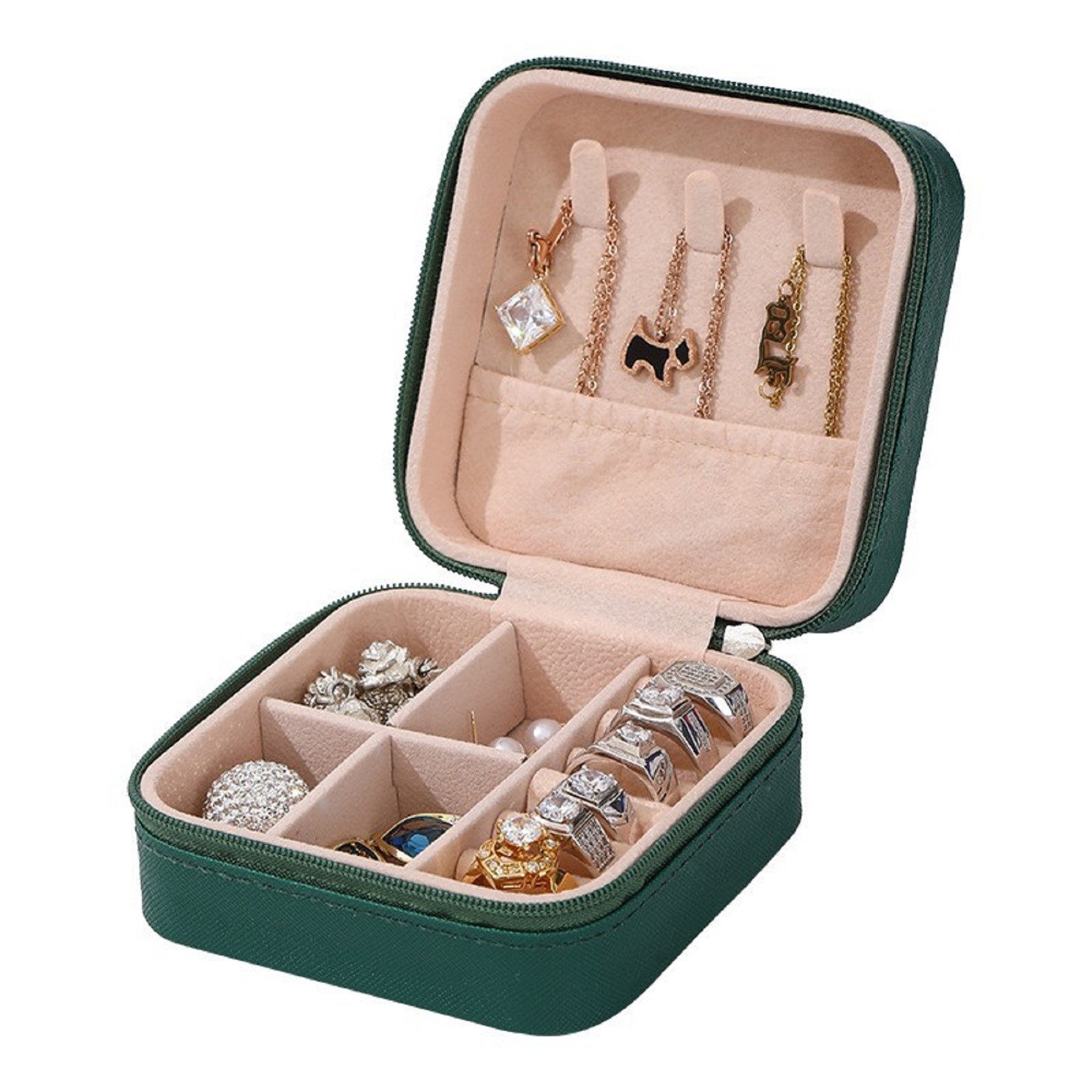 Pu Leather Travel Portable Jewelry Case 6
