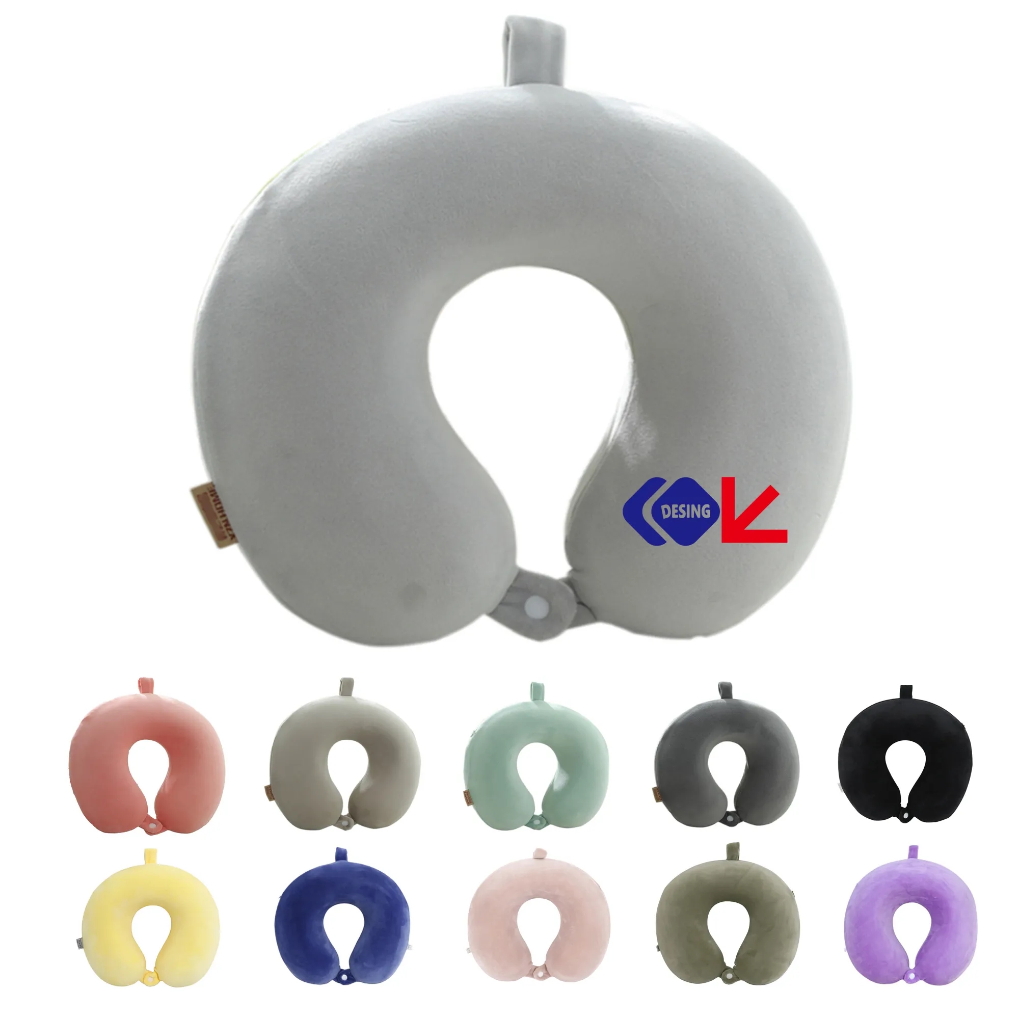 Custom Memory Foam Travel Neck Pillow MOQ 30pcs 5
