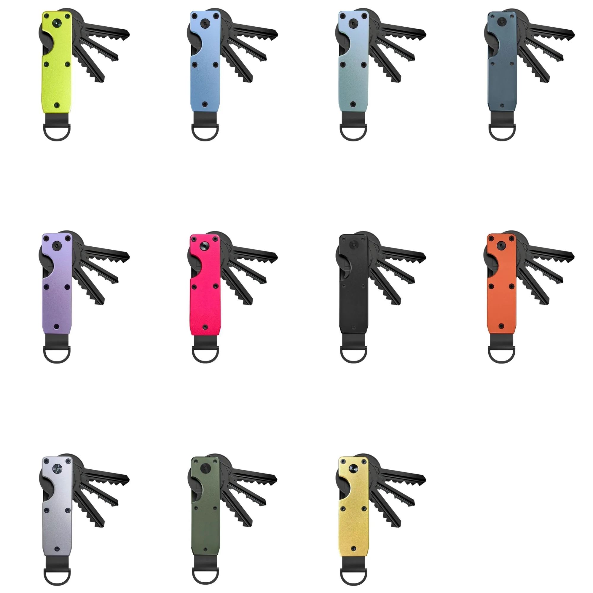 Aluminum Alloy Portable Key Organizer Keychain 2