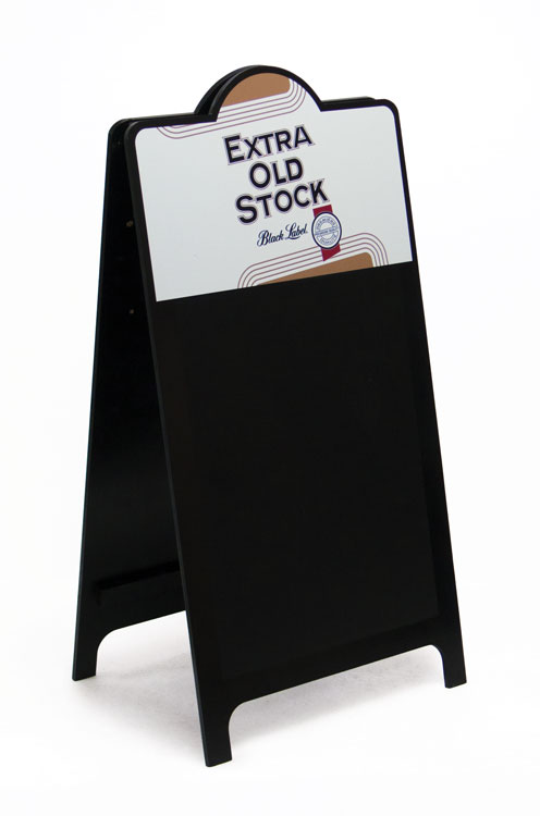 A-frame Chalkboard Sign with Round Top