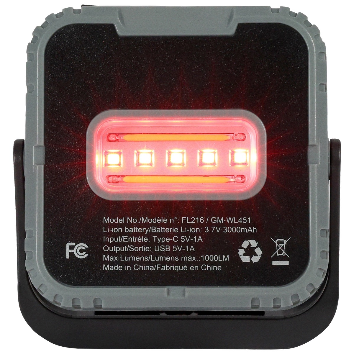 Rechargeable 10W COB/LED Trio Ready Worklight 51
