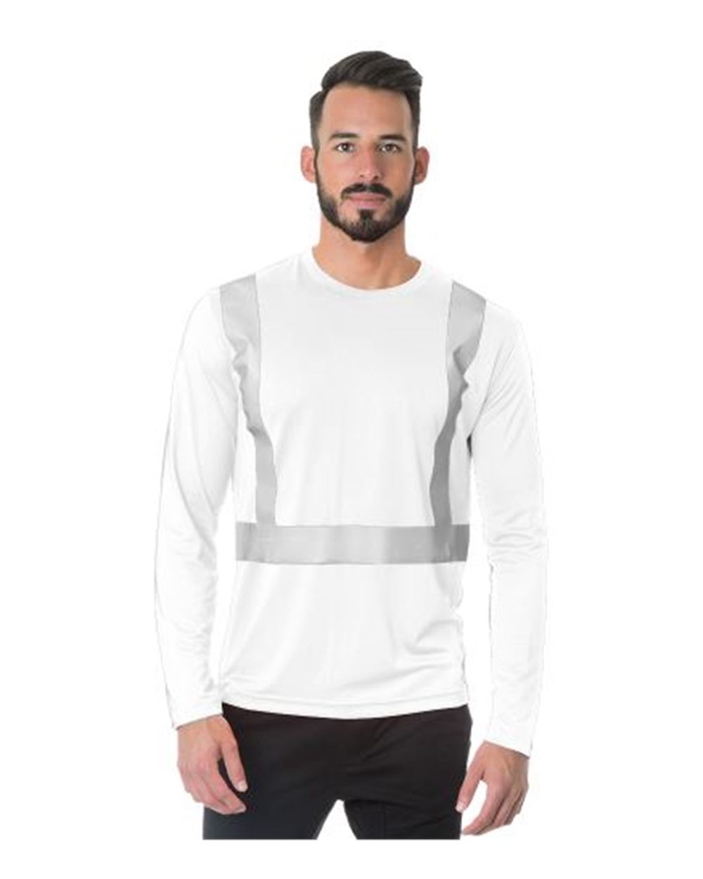 Men's USA-Made Hi-Visibility Long Sleeve Performance T-Shirt - 3742 2