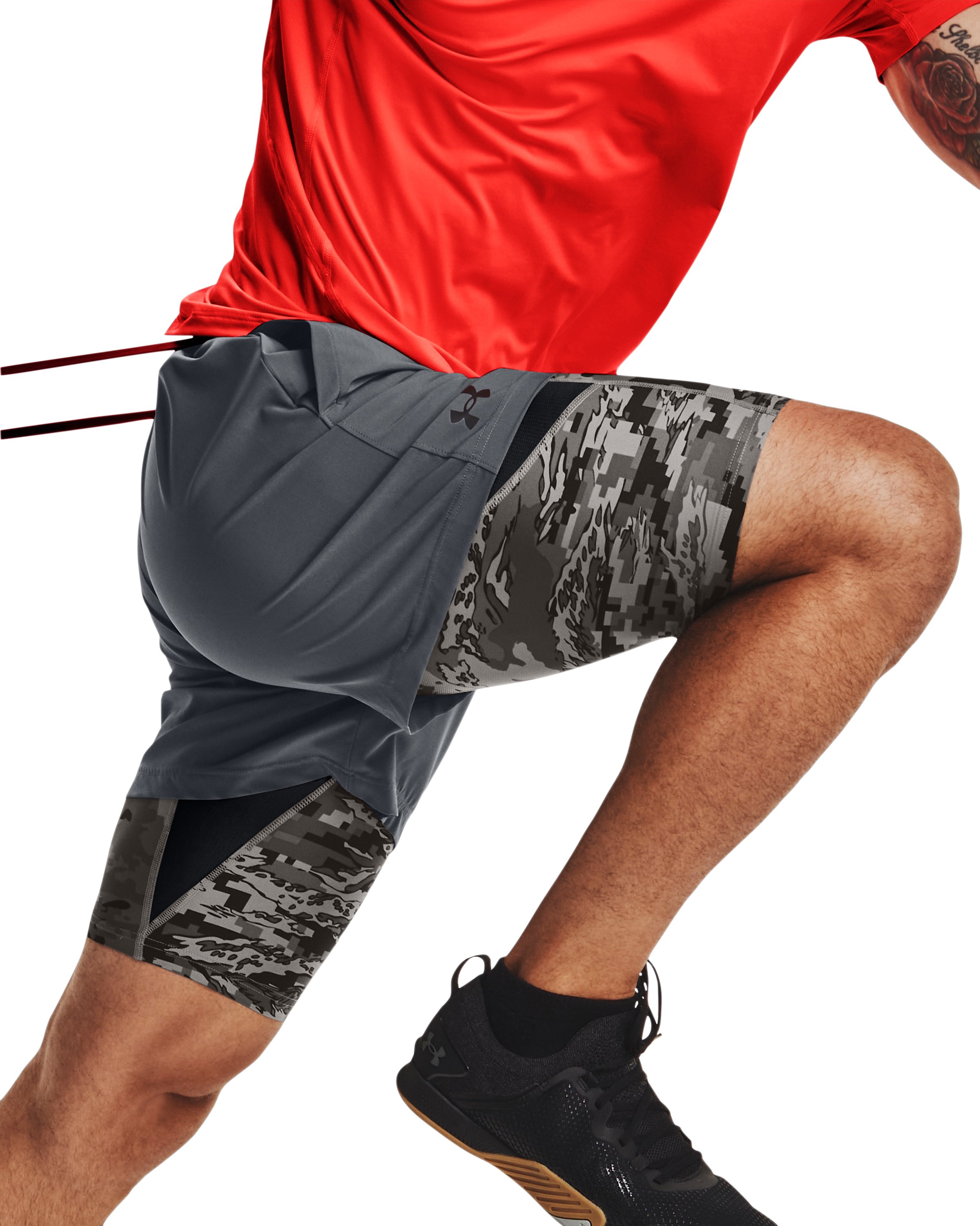Men's HeatGear Camo Long Shorts 2