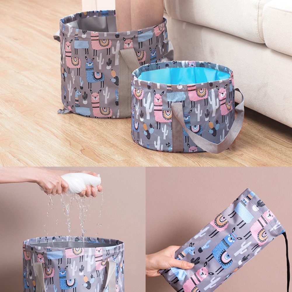 Nylon cloth foldable convenient water basin 2