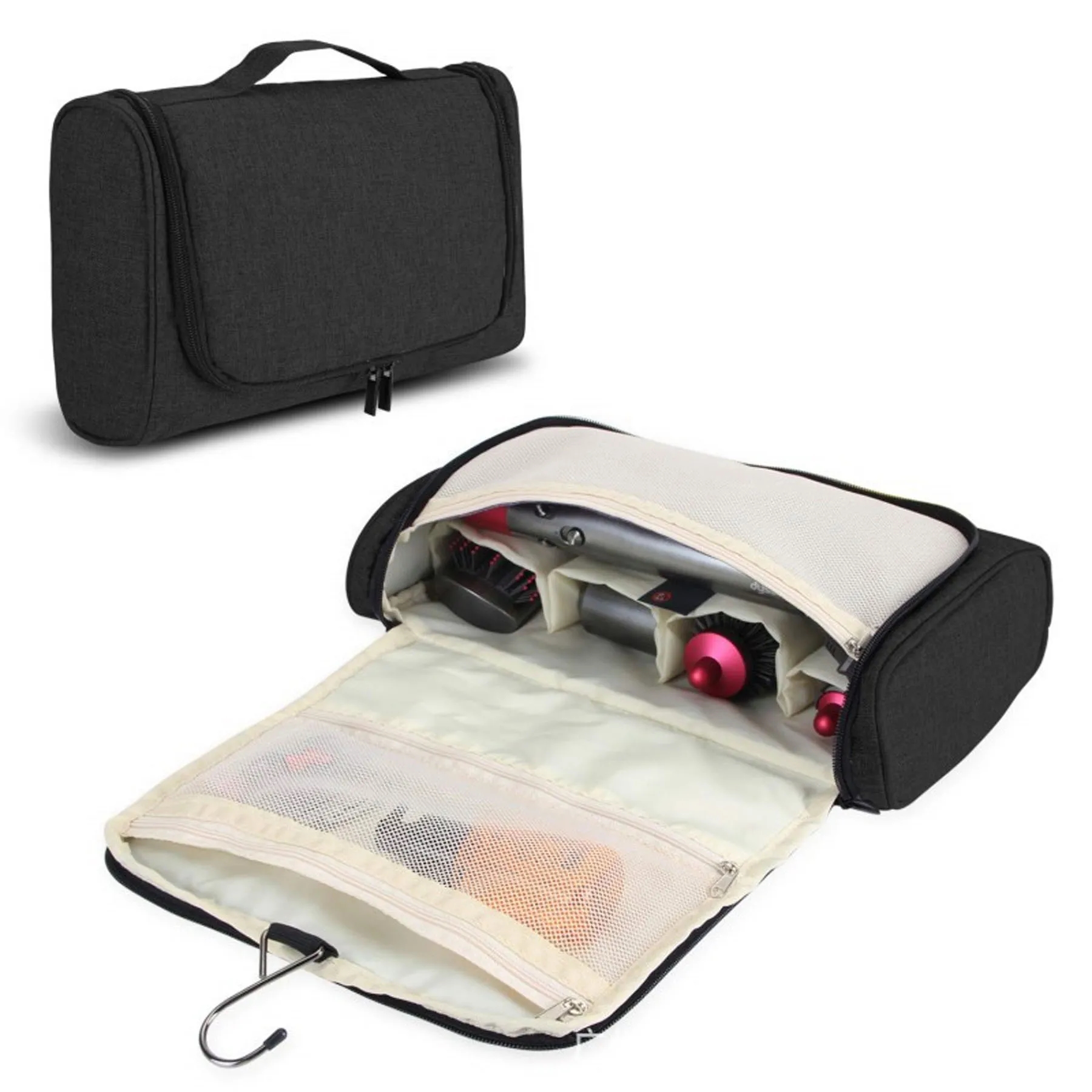 Canvas Multi Compartment Wash Bag 4