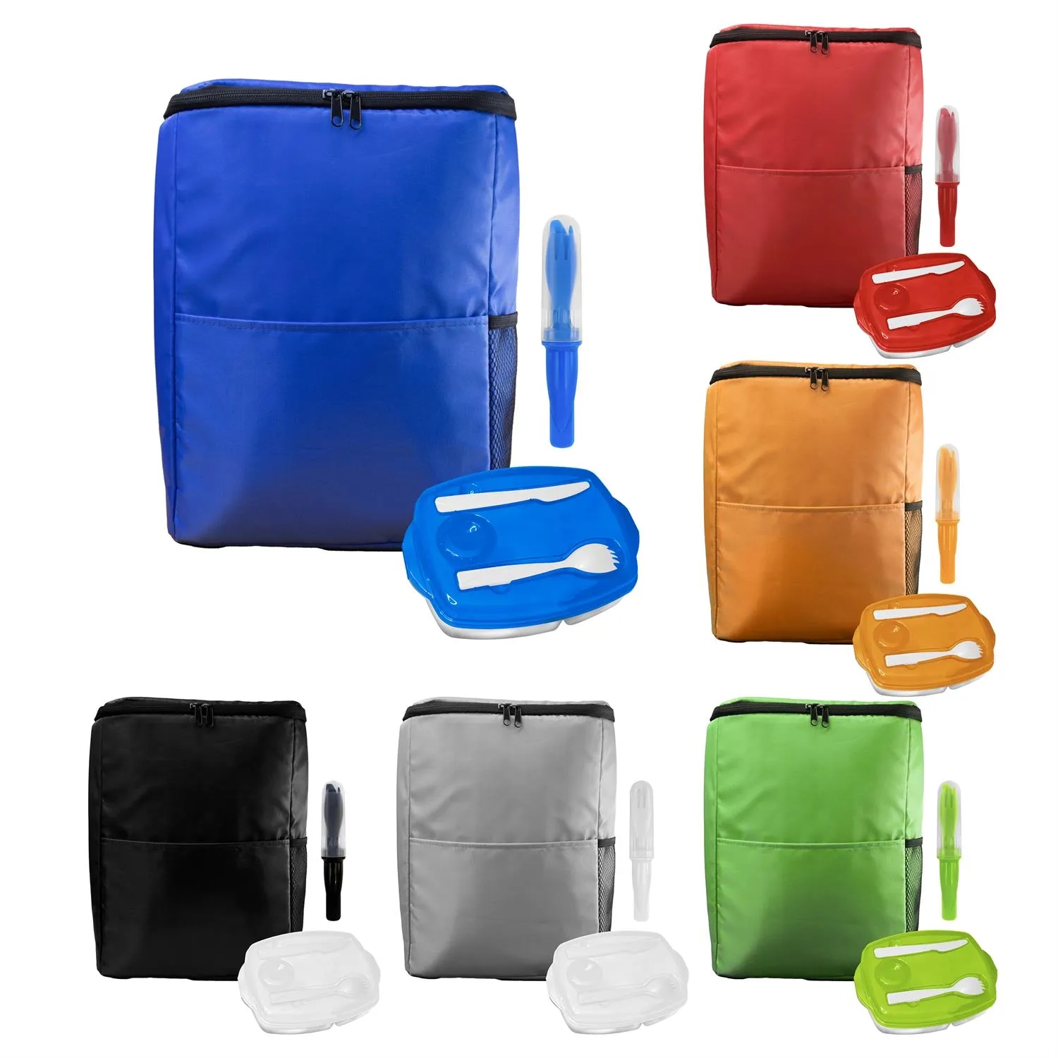 Sporty Lunch Tray & Cutlery Set 14