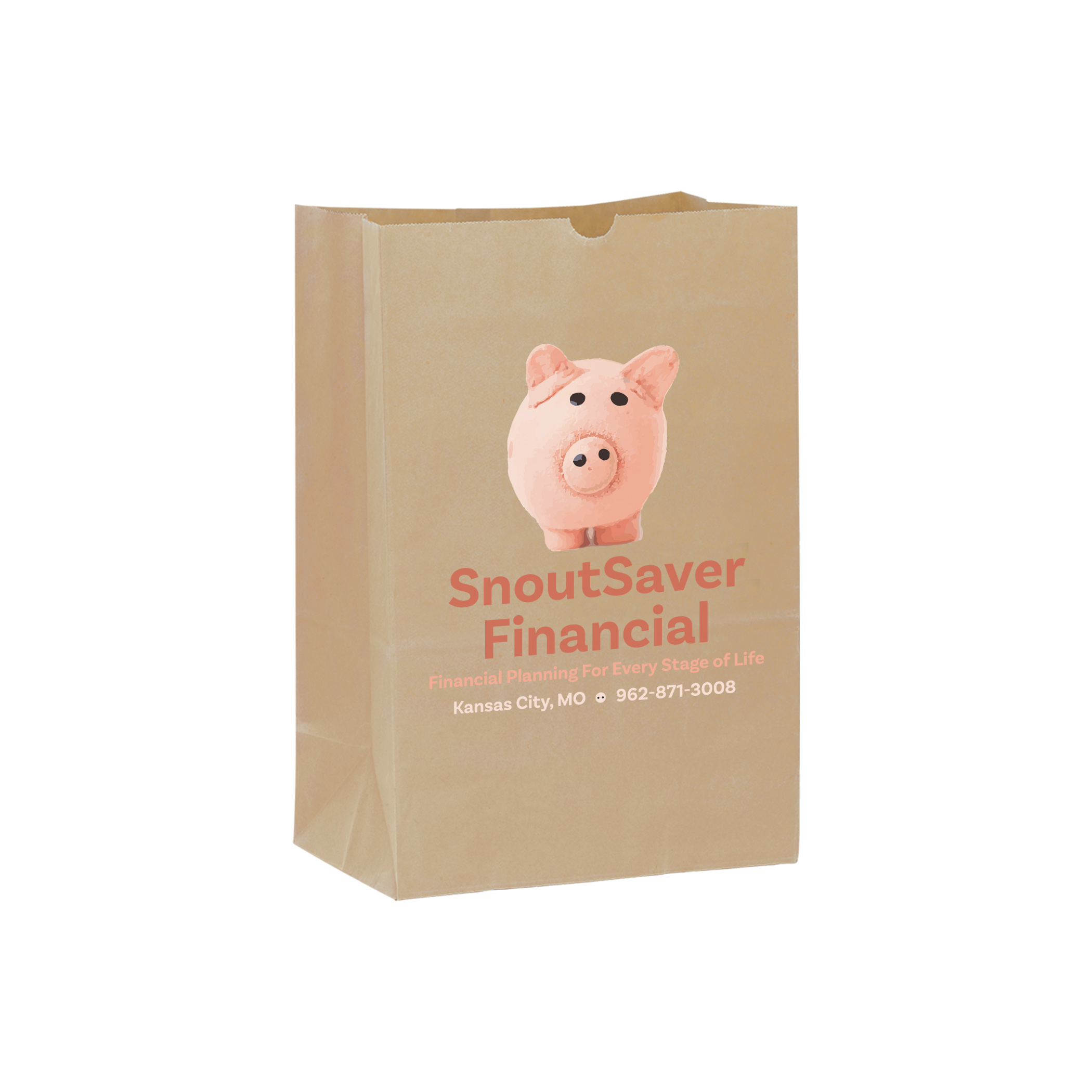 Grocery Bag - Natural Kraft 1/6 BBL# SOS 1