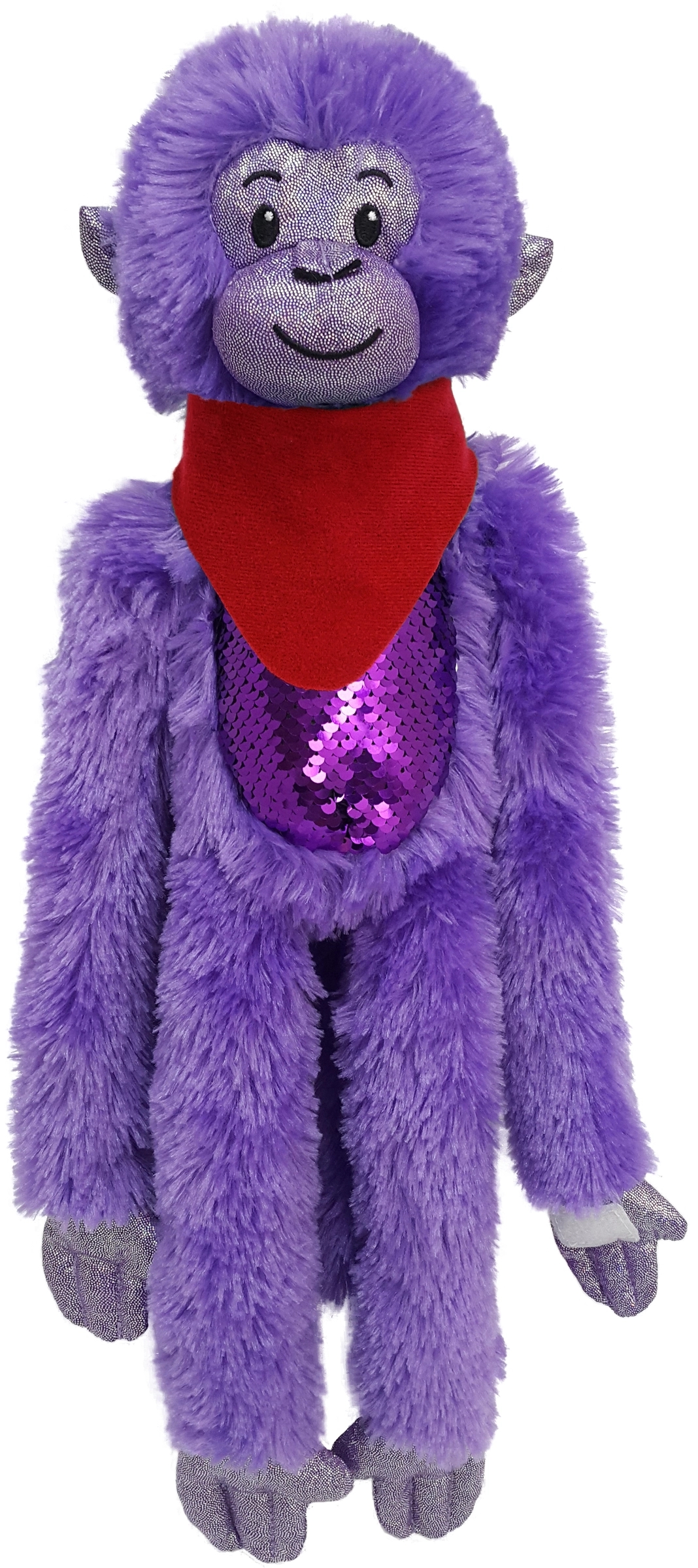 21" Purple Spider Monkey with Sequins 5