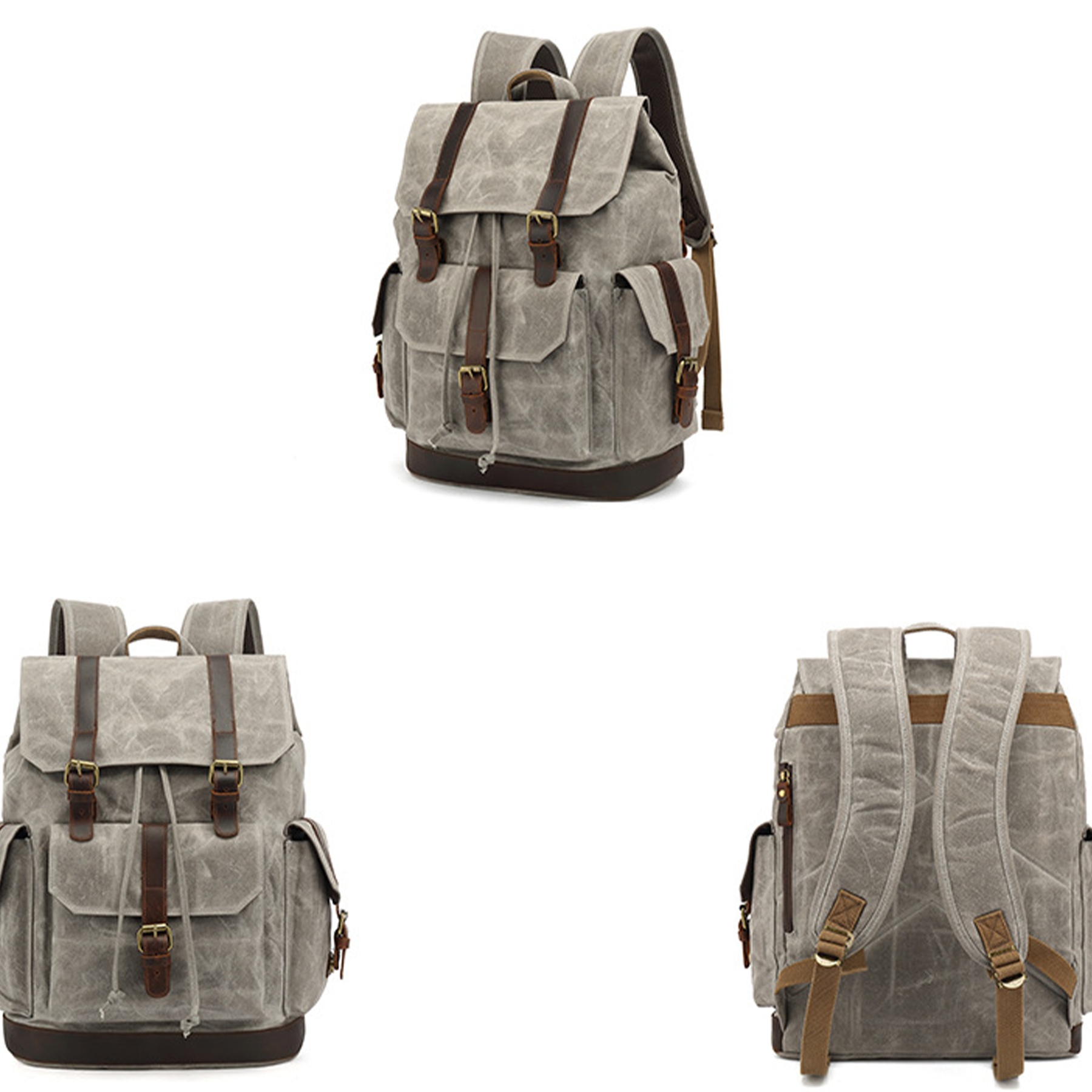 Vintage Waterproof Canvas Backpack 5