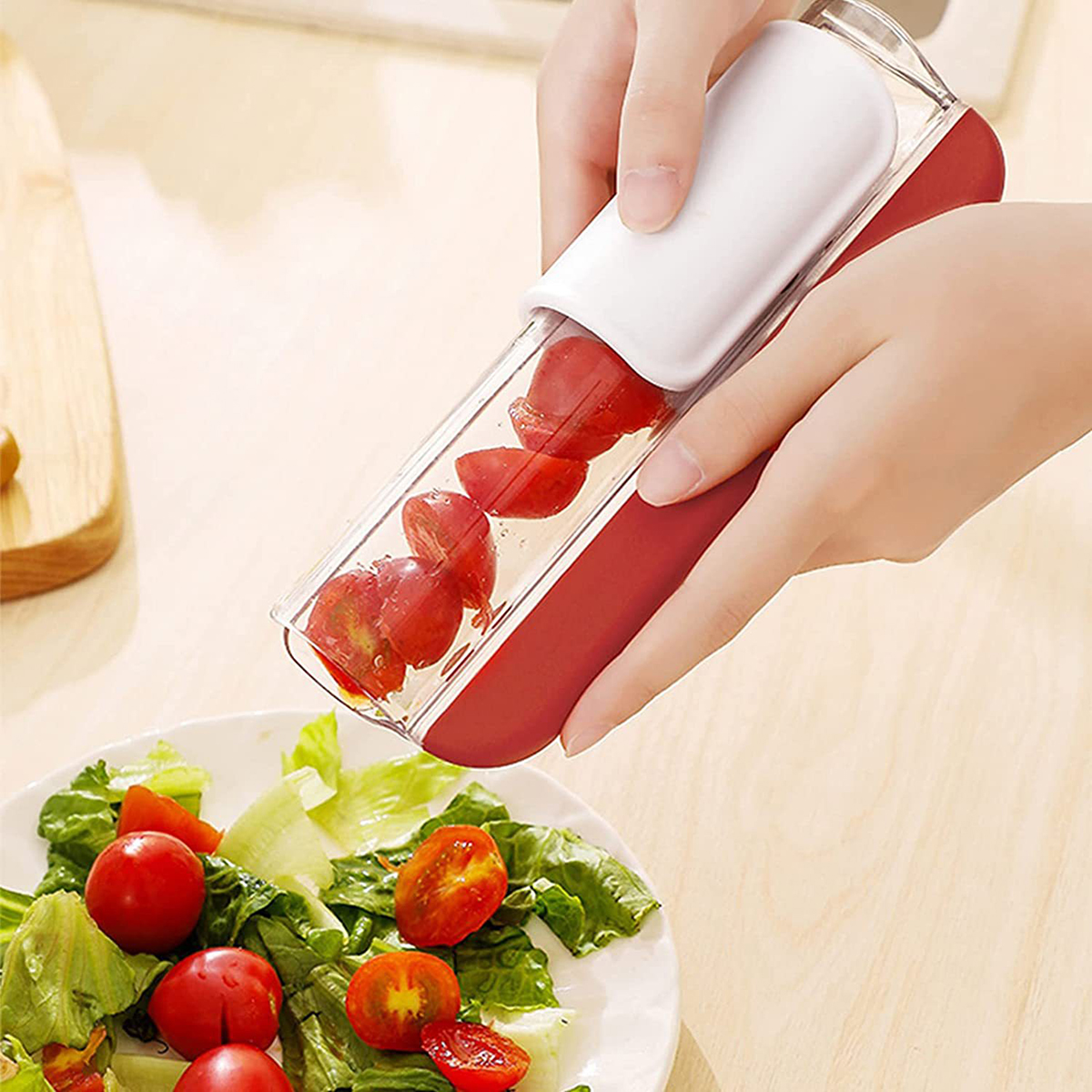 Quick Slice Fruit & Vegetable Cutter for Summer Salads 3