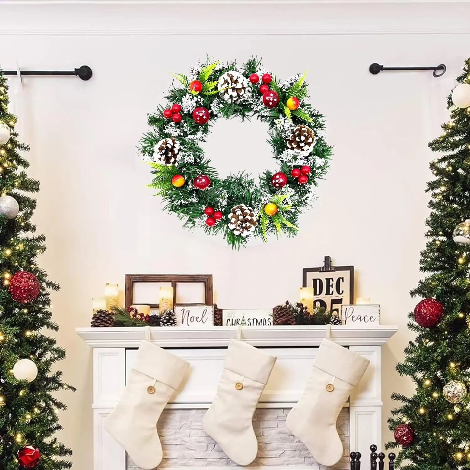 Christmas Holiday Decorations Wreath 6