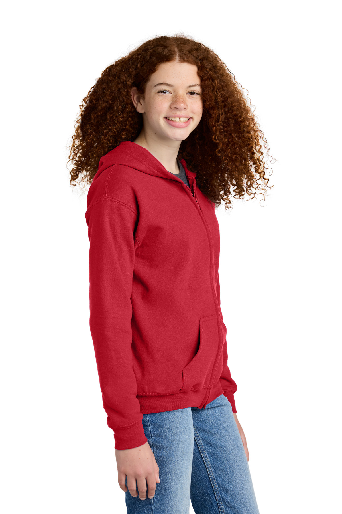 Gildan Youth Heavy Blend Full-Zip Hooded Sweatshirt. 18600B 29