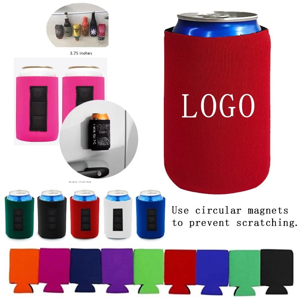 12oz Collapsible Quartet Of Magnets Neoprene Beer Soda Can C 2