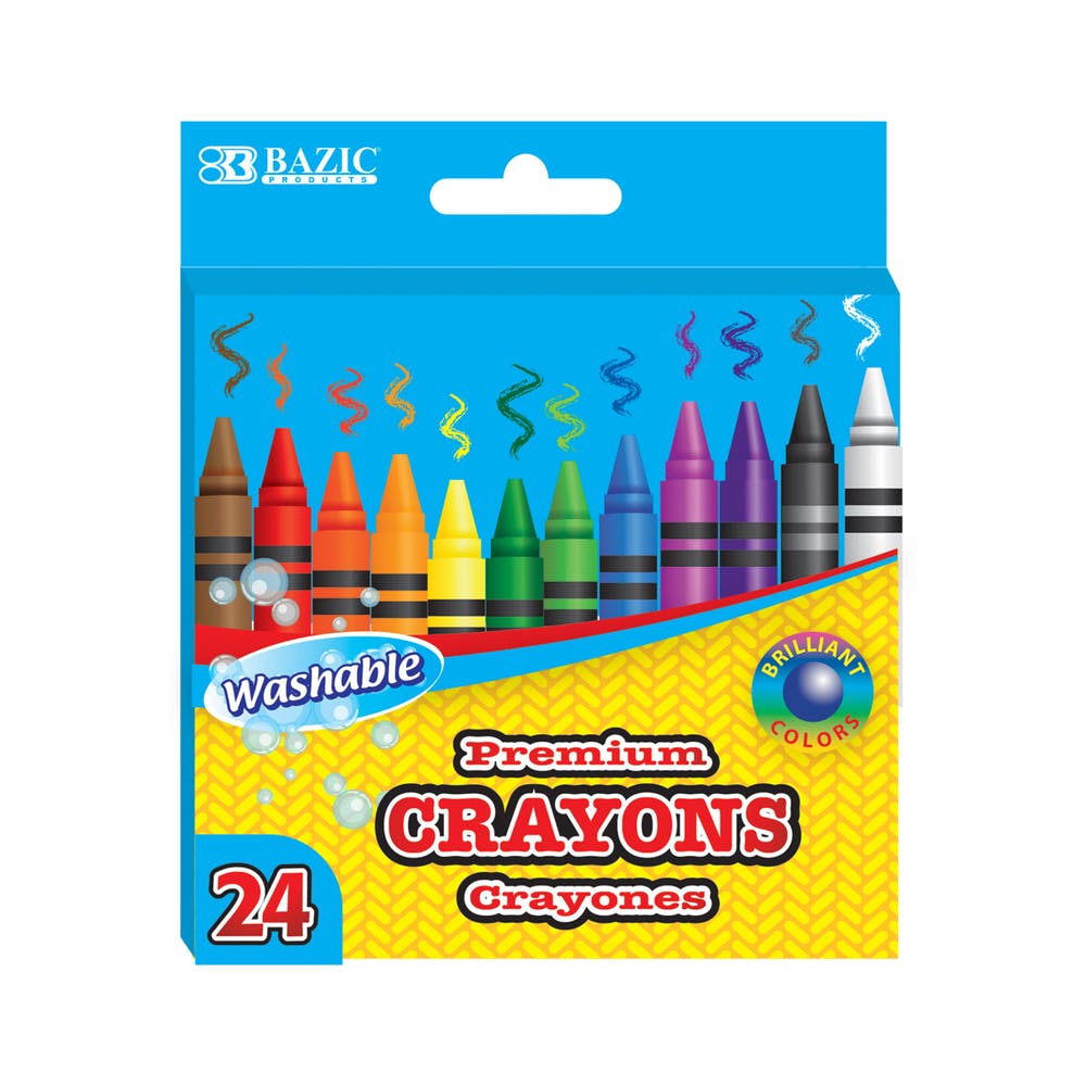 Crayons - 24 Count Washable Assorted Colors 2