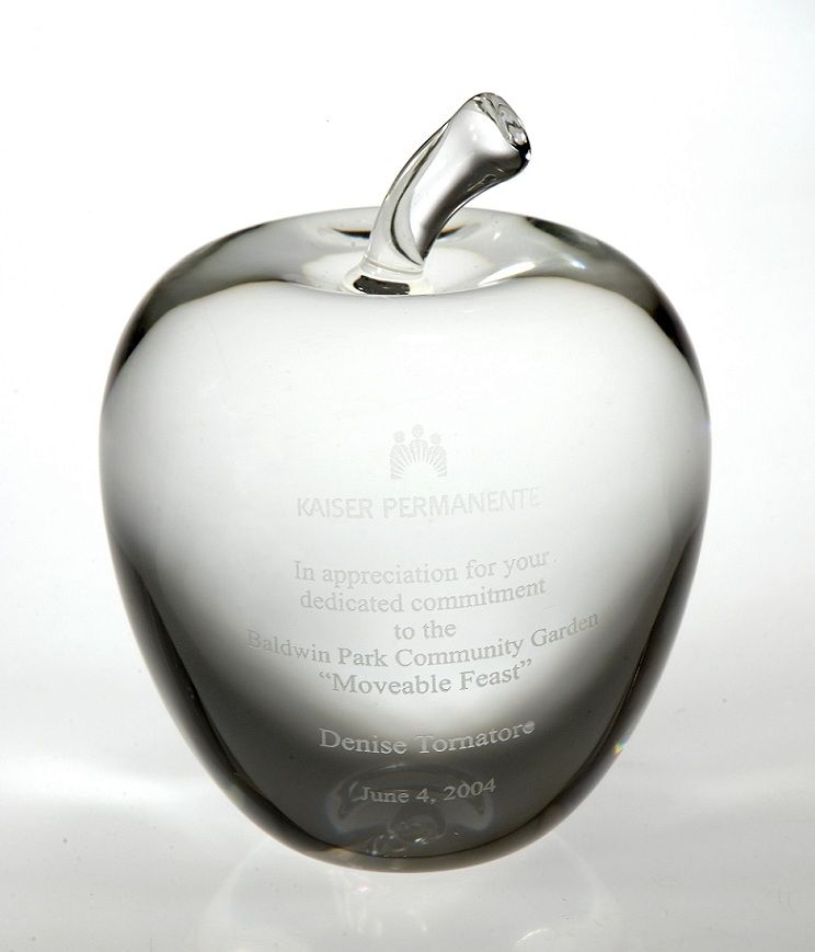 3"Diameter Crystal Apple 1