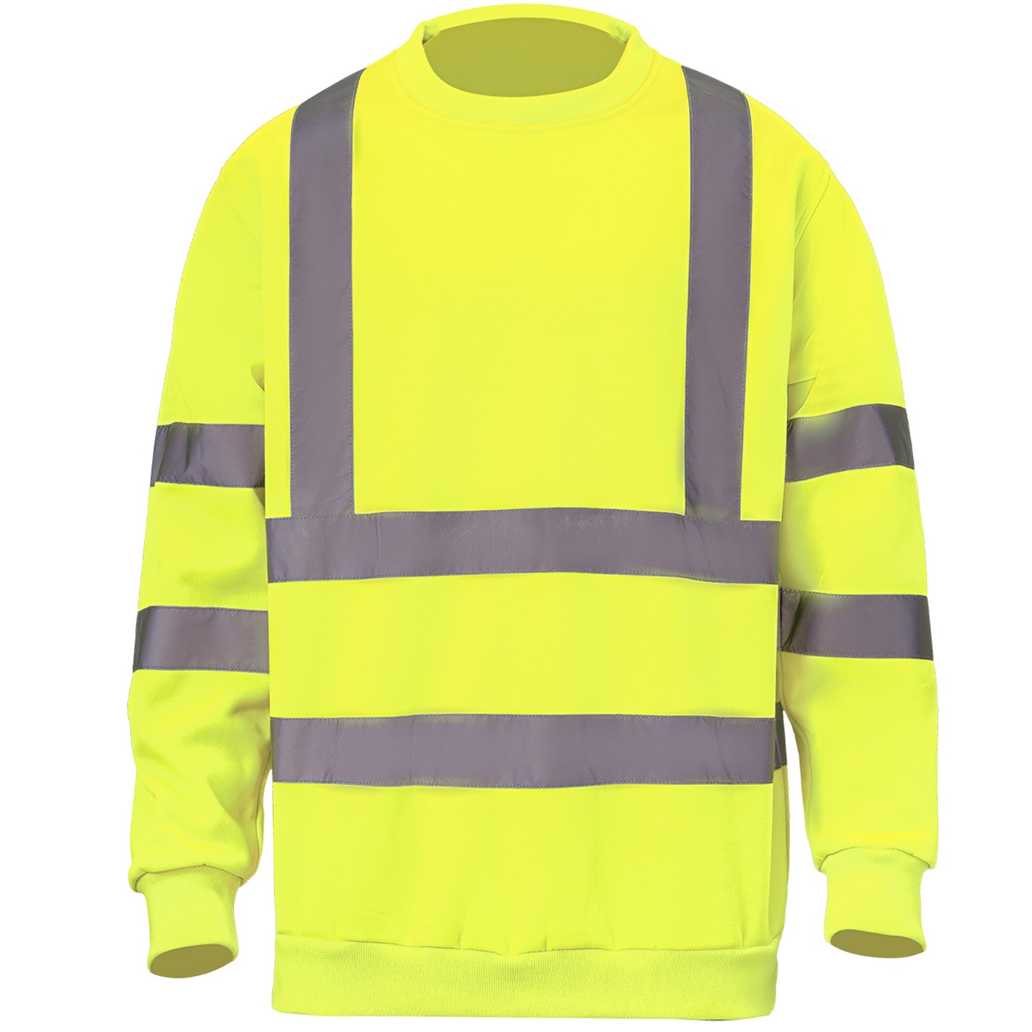 Class 3 Double Band 2" Reflective Tape Safety Sweatshirt 6