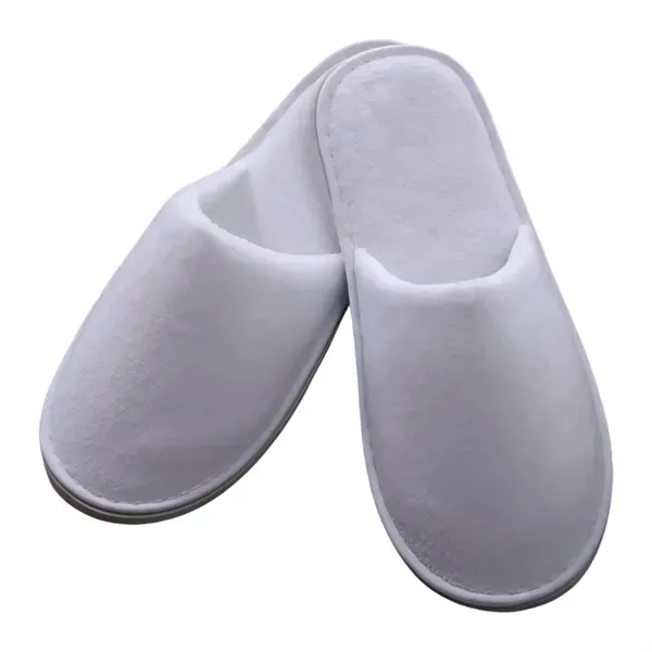 Cozy Coral Fleece Hotel Slippers - Soft Comfortable Footwear 3