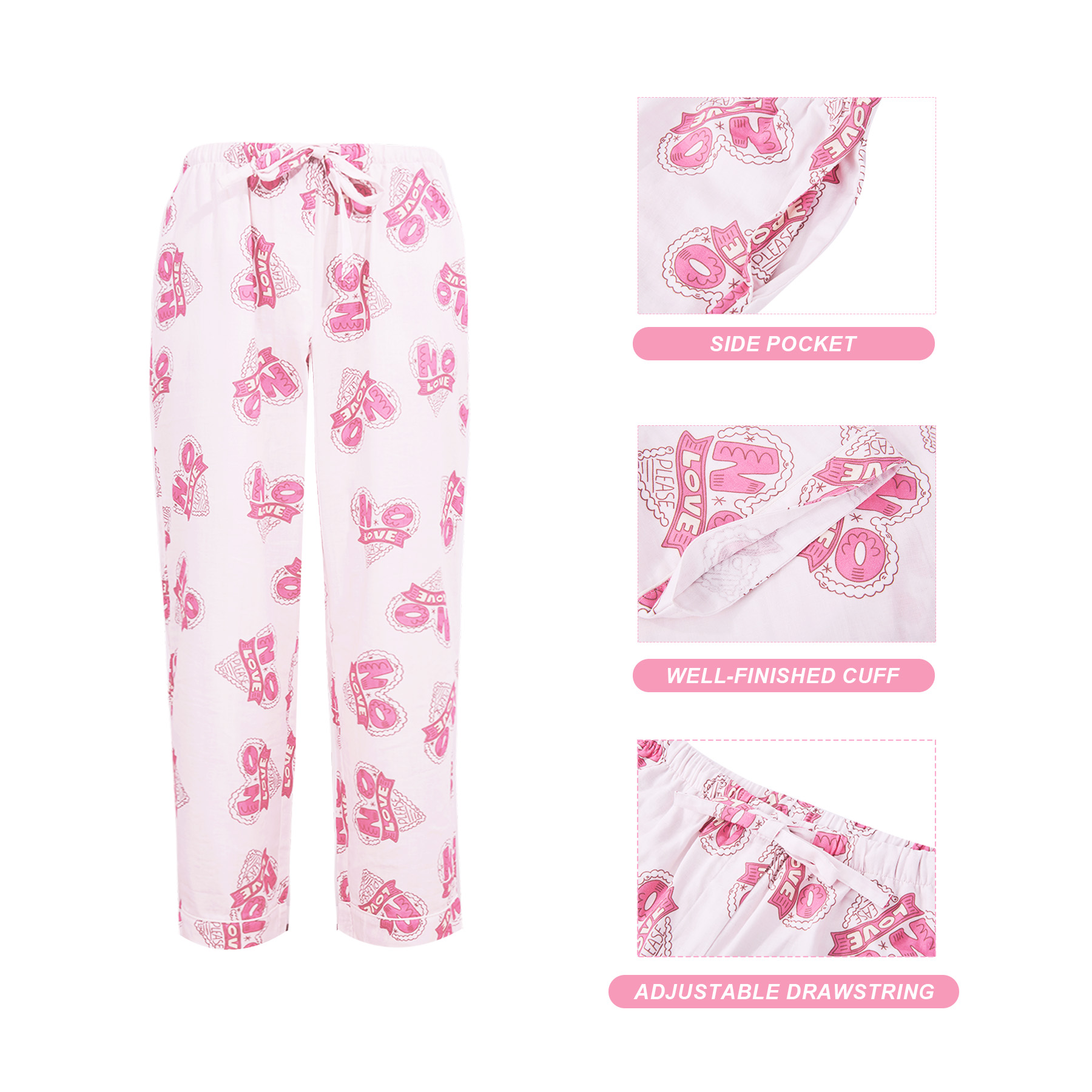 100% Cotton Double-Gauze Unisex Pajama Set 2