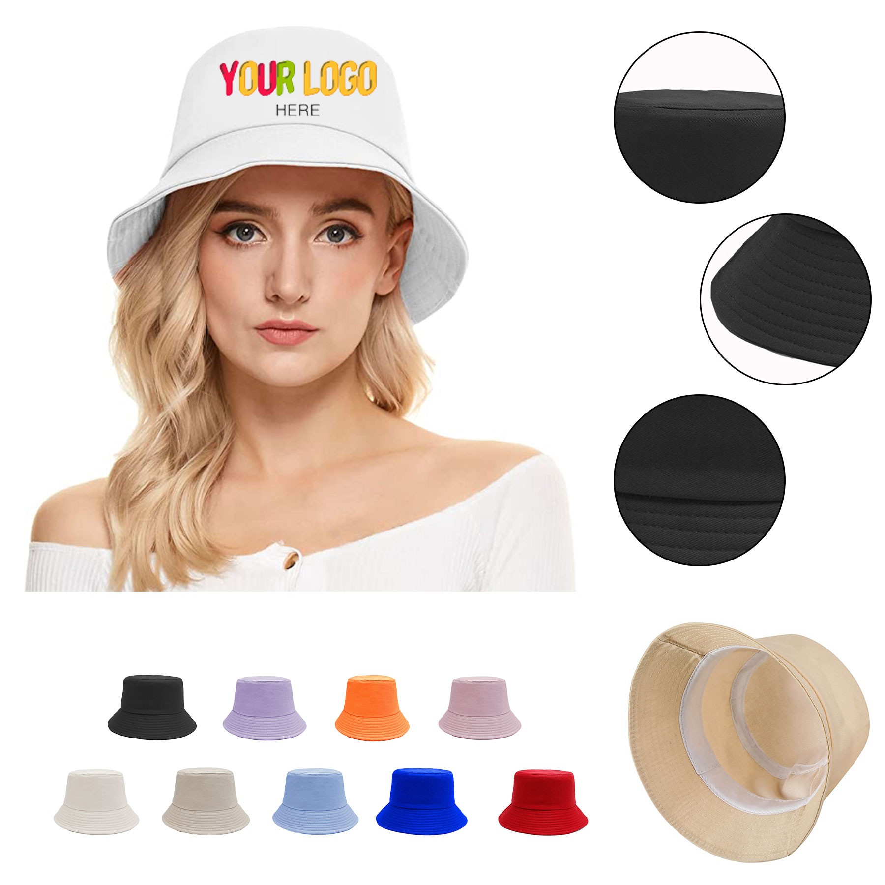 Pure Cotton Bucket Hat
