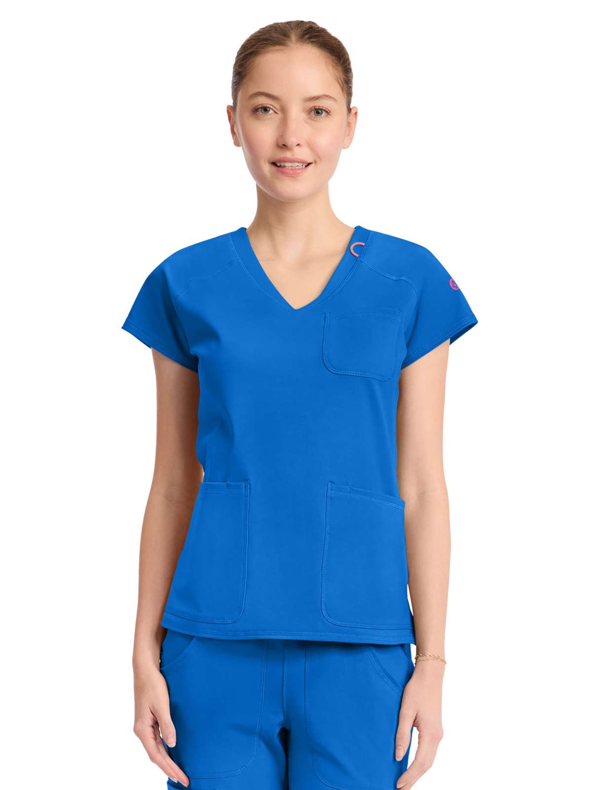 Med Couture - MC AMP KNIT - Women's 3-Pocket V-Neck Top 10