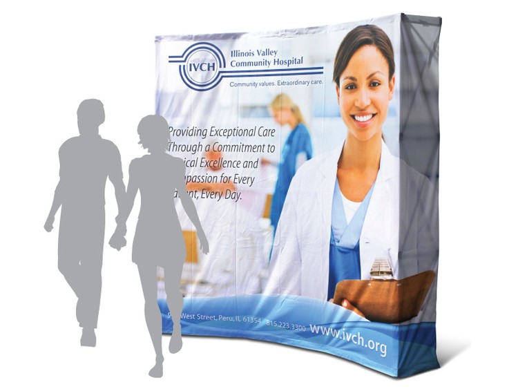 8x8 Curved Pop-Up Wall Display