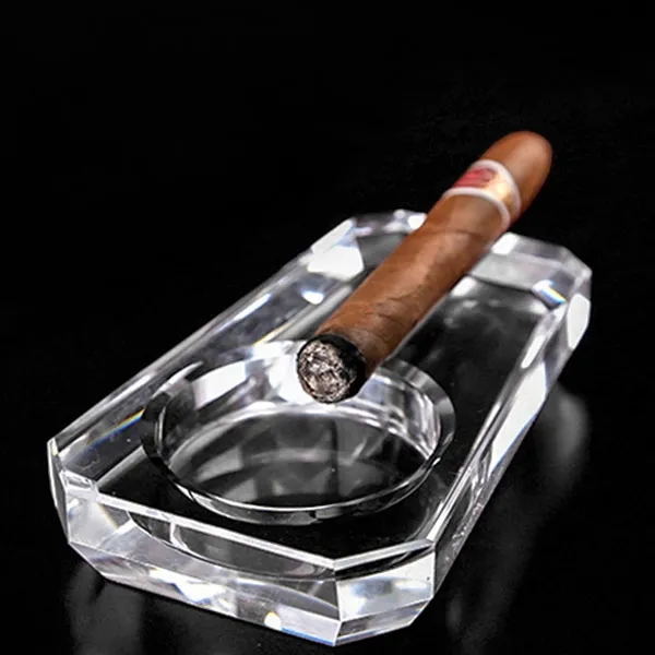 Clear Crystal Single Cigar Ashtray 7