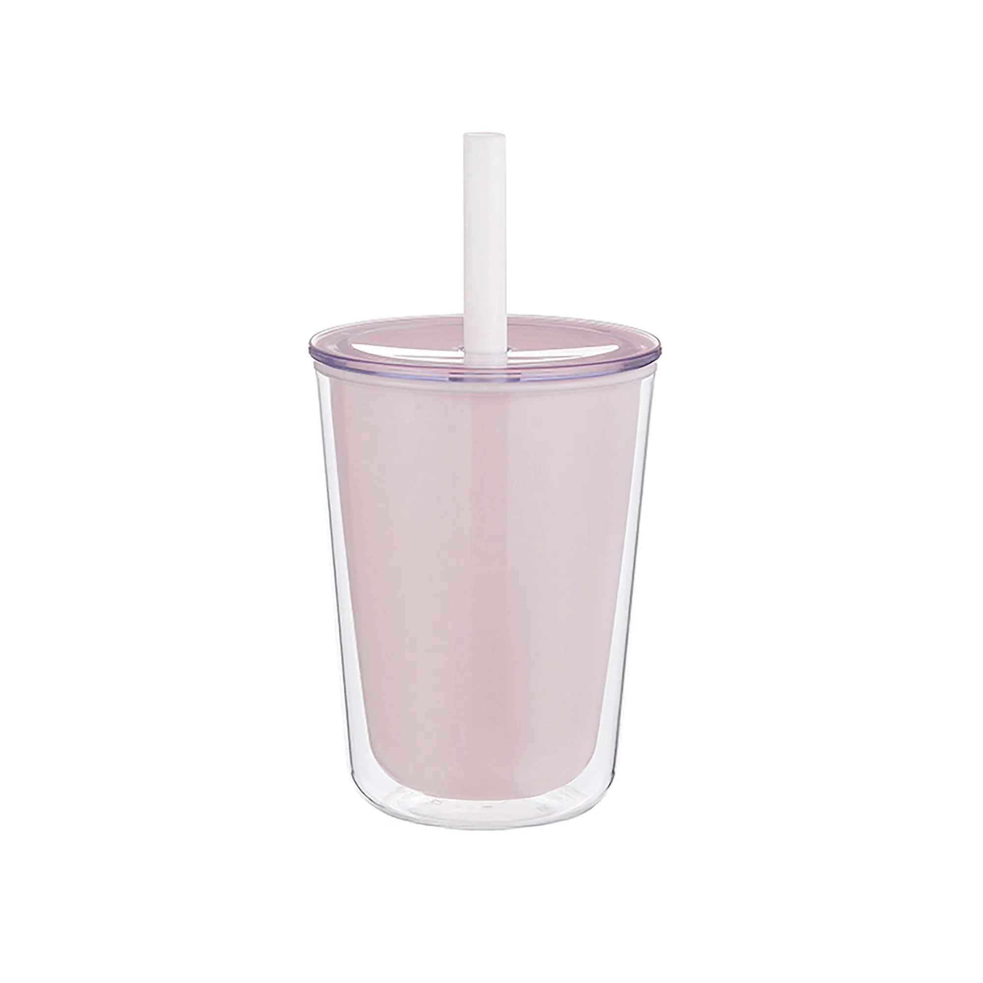 MOQ 24 Double-Layer Straw Cup with Heat Resistance 1