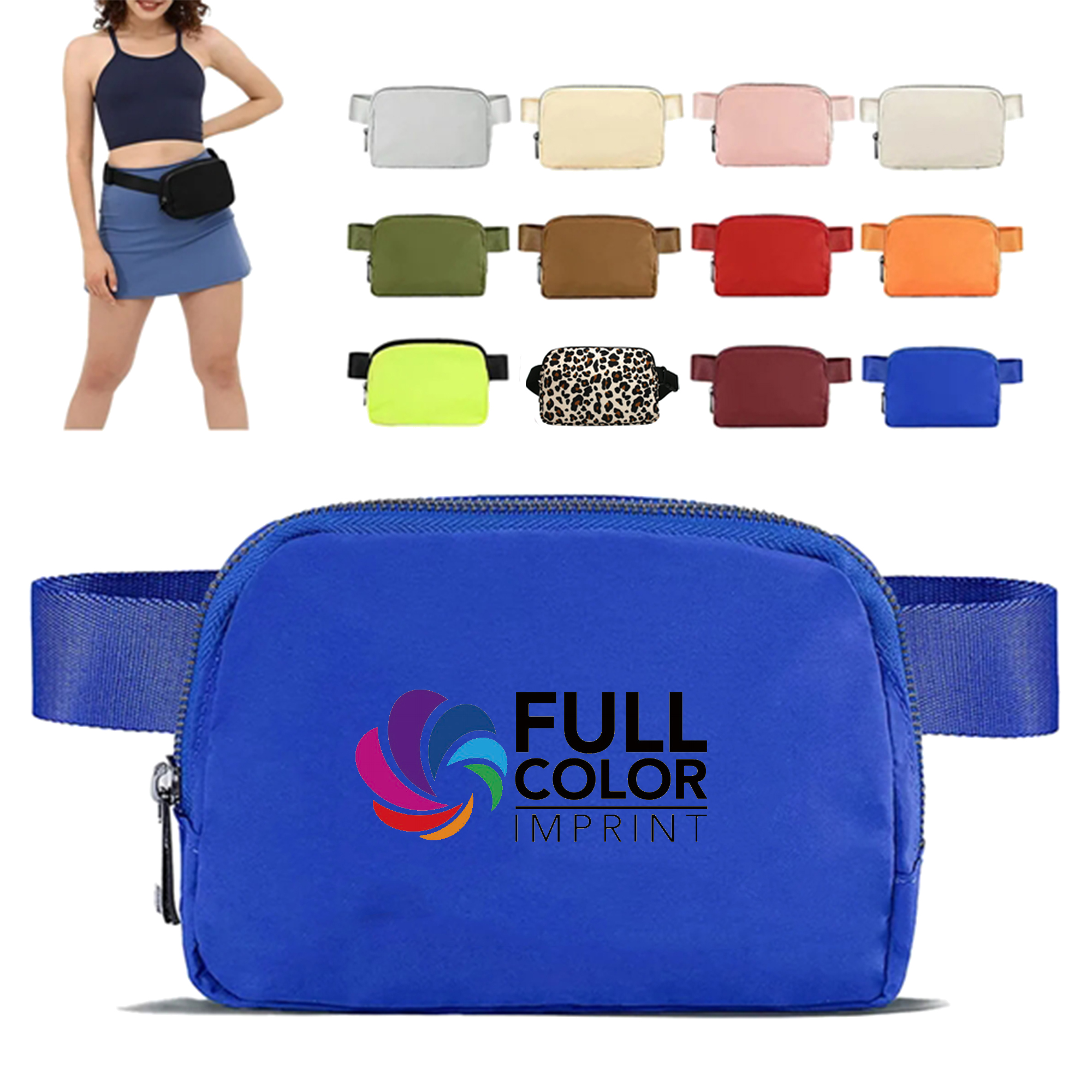 Full Color Waist Bag Crossbody Bag BeltWaerproof MOQ 50 2