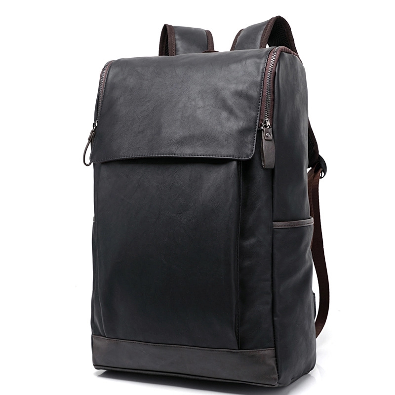 Vintage PU Leather Backpack 7
