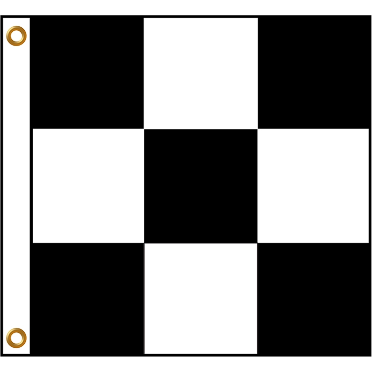 3' x 3' Outdoor Checkered Flag 2