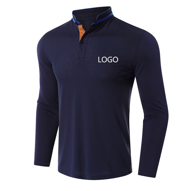 Paul Lapel Long Sleeve Polo T-Shirt 2