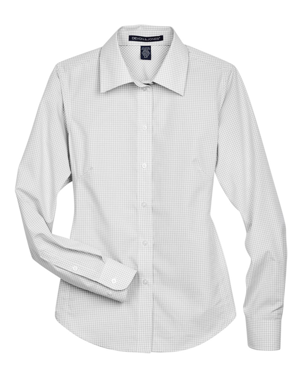 Women's Crown Collection® Gingham Check Woven Dress Shirt - D640W 2
